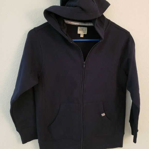 Scout + Ro Big Boys' Basic Fleece Hooded Jacket, S - Picture 2 of 4